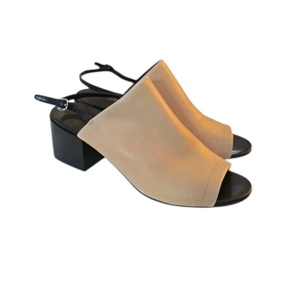 3.1 Philip Lin slingback open toe women’s Sandals Beige Black Size US 7